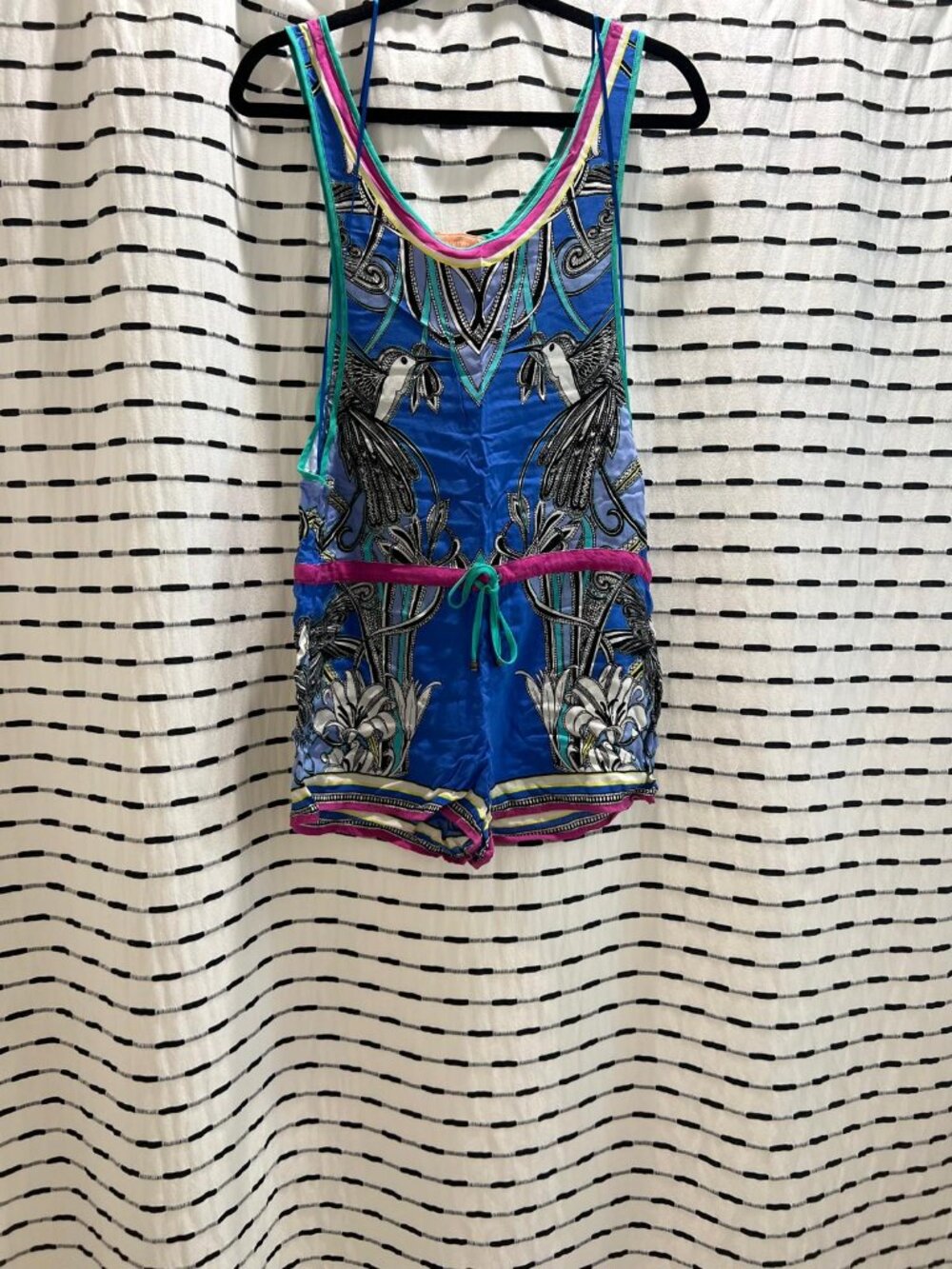 Swim cover up romper